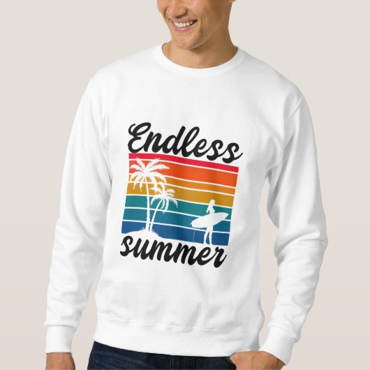 "Endloser Sommer Surf T - Shirt - Retro Beach Blis (Vorderseite)
