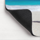 Endloser Sommer tropischer Strand Mousepad (Ecke)