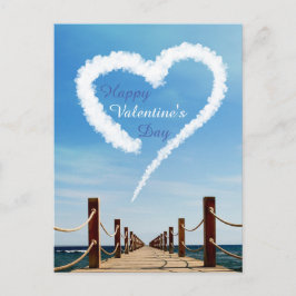 Endloser Weg Herz Cloud Valentinstag Feiertagspostkarte