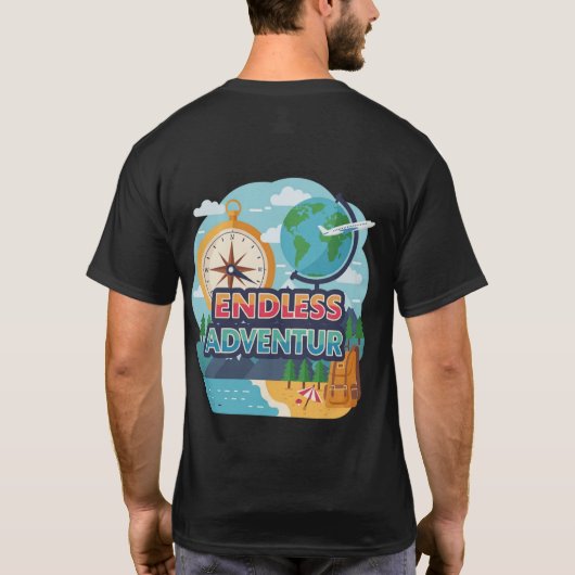 Endloses Abenteuer T-Shirt (Rückseite)