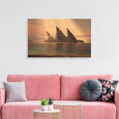 Endloses Blau (Sonnenstrahl) Leinwanddruck (Insitu (Wohnzimmer))