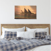 Endloses Blau (Sonnenstrahl) Leinwanddruck (Insitu (Schlafzimmer))