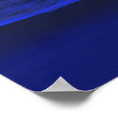 Endloses Blau (Sternenlicht) Poster (Ecke)
