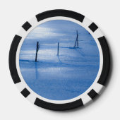 Endloses blaues Eis Pokerchips (Rückseite)
