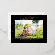 Endloses Glück Weihnachten Weihnachten Urlaub Foil