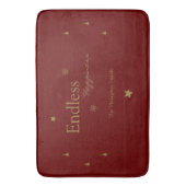 Endloses Glück Weihnachts-Feiertag Party Bad Mat Badematte (Vorderseite Vertikal)