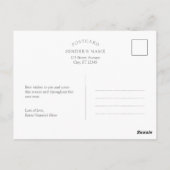 Endloses Glück Weihnachts-Feiertag-Party Postkarte (Rückseite)