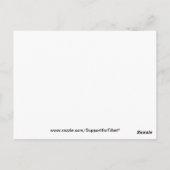 Endloses Knotsymbol Postkarte (Rückseite)