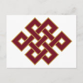 Endloses Knotsymbol Postkarte (Vorderseite)