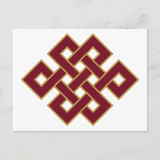 Endloses Knotsymbol Postkarte
