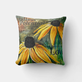 Endloses mögliches inspirierendes quadratisches kissen