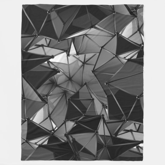 endloses Monochrom : Fleecedecke (Vorderseite)