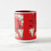 Endloses Schwur-Magie hellrot Tasse (Zentrum)