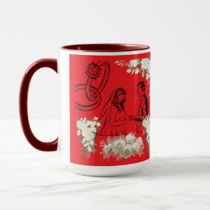 Endloses Schwur-Magie hellrot Tasse