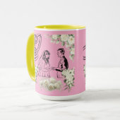 Endloses Schwur-Magie-Rosa Tasse (Vorderseite Links)