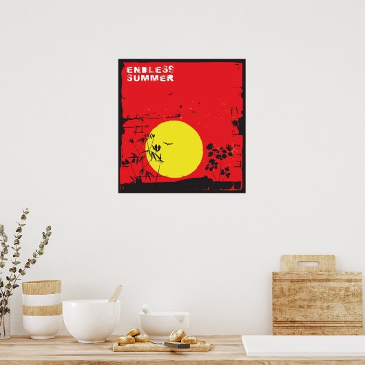 Endloses Sommerposter Poster (Küche)