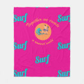 Endloses Surfen Fleecedecke (Vorderseite)