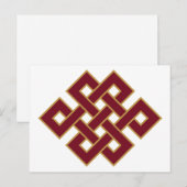 Endlosknotensymbol Postkarte (Vorne/Hinten)