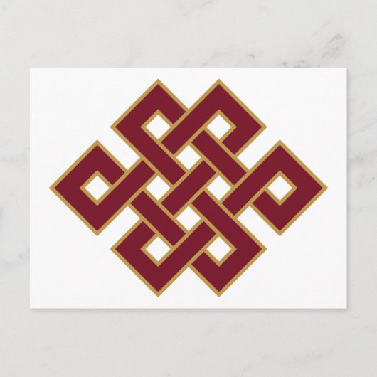 Endlosknotensymbol Postkarte (Vorderseite)