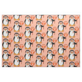 Endmultiple Sklerose: Pinguin mit einem Zeichen Stoff (Fat Quarter (45,7 x 55,9 cm))
