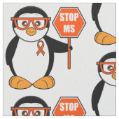 Endmultiple Sklerose: Pinguin mit einem Zeichen Stoff (Nahaufnahme)