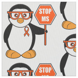 Endmultiple Sklerose: Pinguin mit einem Zeichen Stoff