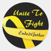 Endo2Gether Logo-Aufkleber Runder Aufkleber (Vorderseite)