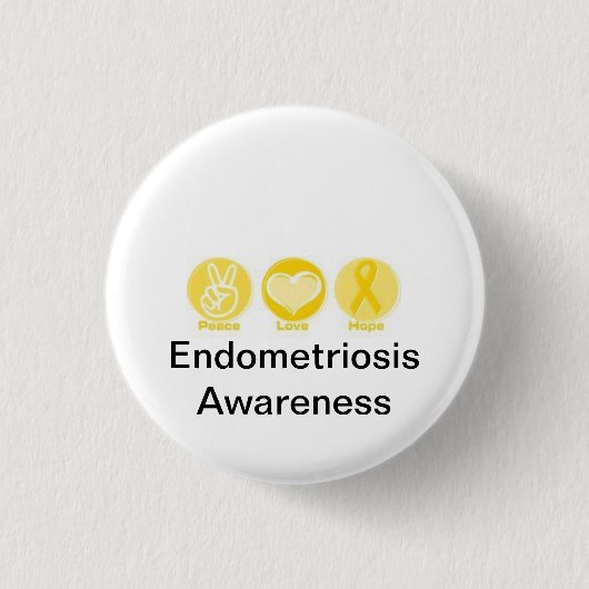 Endo ist HÖLLE!! Button (Vorderseite)