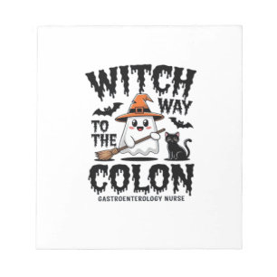 Endo-Krankenschwester Halloween Gastrointestinal K Notizblock