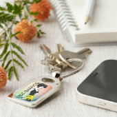 ENDO KRIEGER Rechteck-Metall Keychain Schlüsselanhänger (Seite)