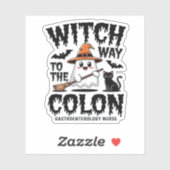 Endo Nurse Halloween Gastrointestinale Krankenschw Aufkleber (Blatt)