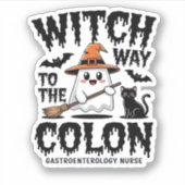 Endo Nurse Halloween Gastrointestinale Krankenschw Aufkleber (Vorderseite)