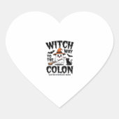Endo Nurse Halloween Gastrointestinale Krankenschw Herz-Aufkleber (Vorderseite)