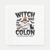 Endo Nurse Halloween Gastrointestinale Krankenschw Serviette (Vorderseite)