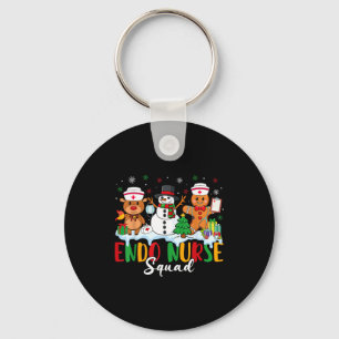 Endo Nurse Squad Rentier Schneemann Lebkuchen Chri Schlüsselanhänger