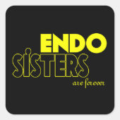 ENDO SISTER ENDOMETRIOSIS Aufkleber (Vorderseite)