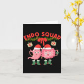 Endo Squad Nurse Stomach Santa Hat Endoscopy Tech Karte (Gelbe Blume)