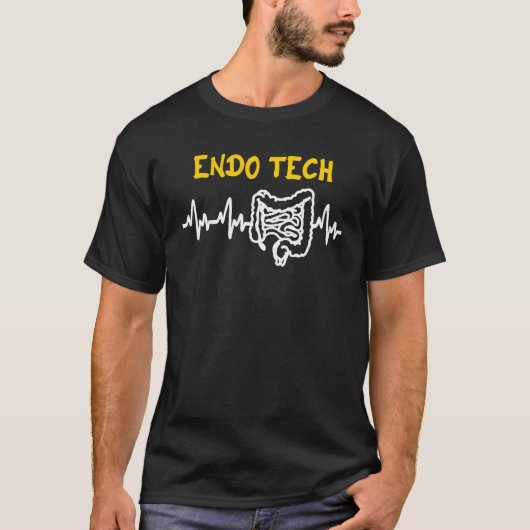 Endo Tech Endoscopy Tech Intestines Heartbeat GI T T-Shirt (Vorderseite)