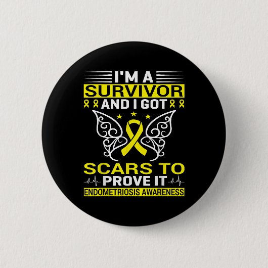 Endo Warrior Endometriose Awarene Button (Vorderseite)