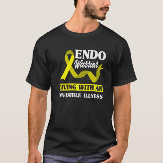 Endo Warrior Yellow Ribbon Endometriose Bewusstsei T-Shirt