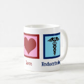 Endocrinologie der Liebe des Friedens Kaffeetasse (VorderseiteRechts)