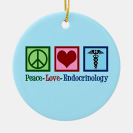 Endocrinologie der Liebe des Friedens Keramik Ornament