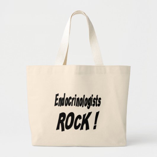 Endocrinologists-Felsen! Taschen-Tasche Jumbo Stoffbeutel (Vorne)