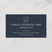 Endodontics Dentistry Tooth Appointment Reminder Visitenkarte (Vorderseite)