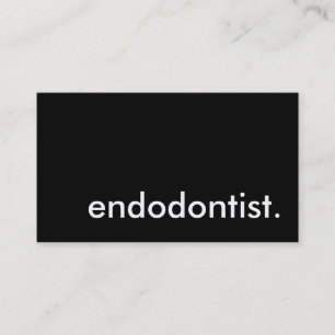 Endodontist. (Farbe anpassbar) Visitenkarte