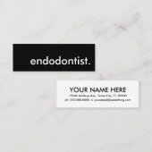 Endodontist. Mini Visitenkarte (Vorne/Hinten)