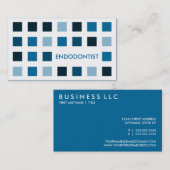 ENDODONTIST (Modquadrate) Visitenkarte (Vorne/Hinten)