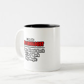Endokrinologe ... Arbeit meine Magie Zweifarbige Tasse (Vorderseite Links)