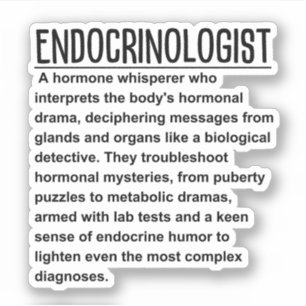 Endokrinologe Aufkleber