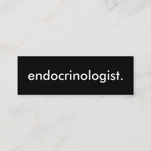 Endokrinologe. Mini Visitenkarte (Vorderseite)